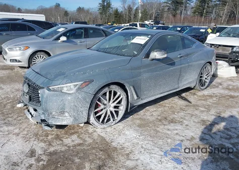 2022 Infiniti Q60 Red Sport 400 Awd from USA, damaged, VIN JN1FV7LL8NM680310